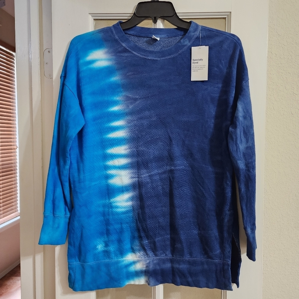 NWT Old Navy Easy Vintage Tee Tie Dye Oversized Sweatshirt XS 648319